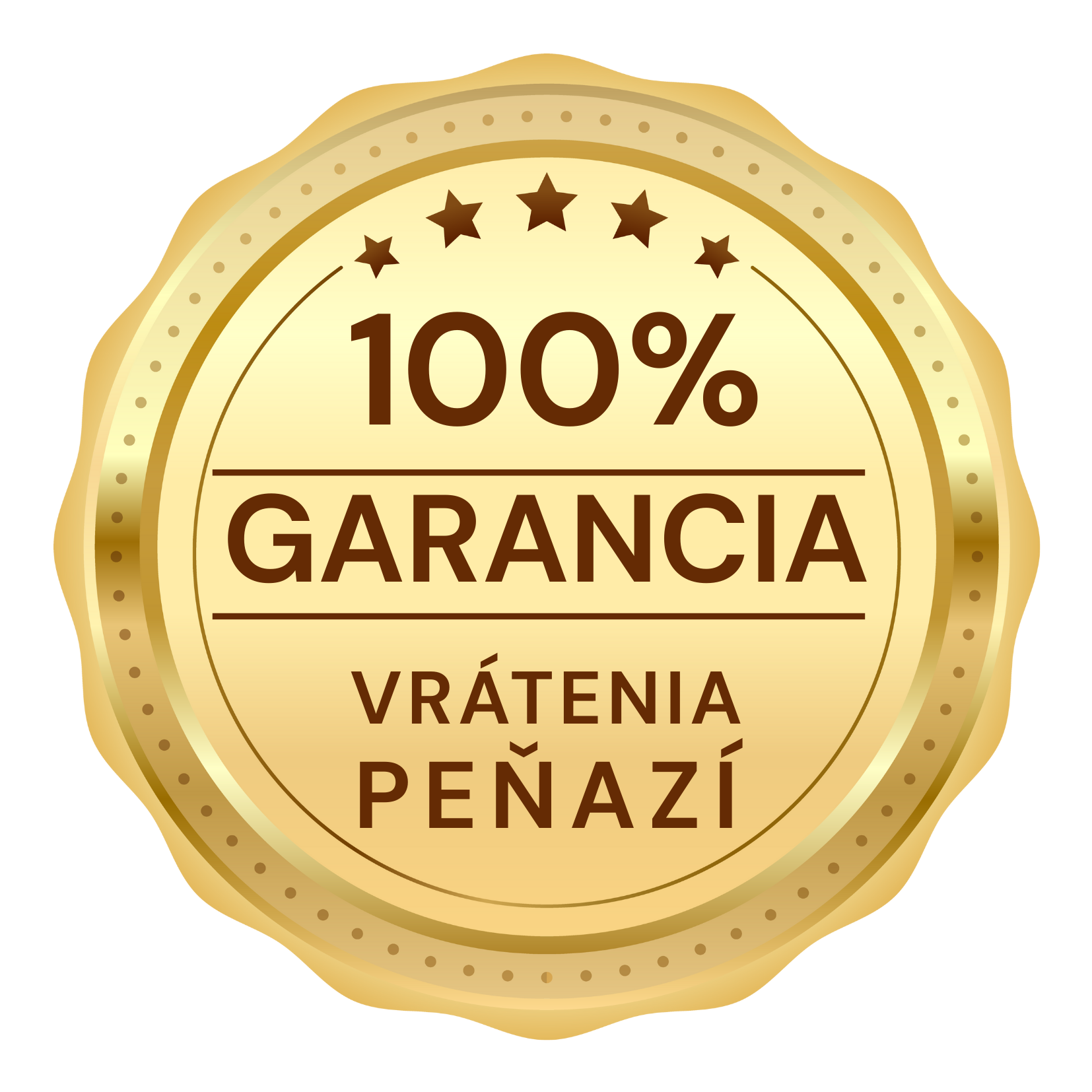 100 % garancia vrátenia peňazí